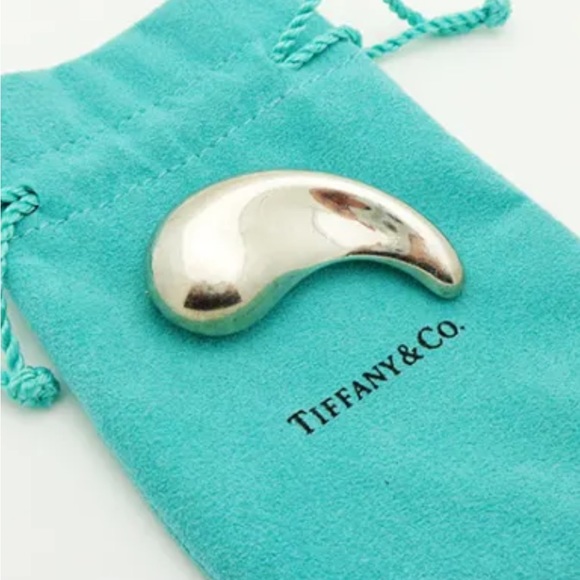 Authentic Vintage Tiffany & Co. Elsa Peretti Bean brooch Spain Sterling - Picture 1 of 8